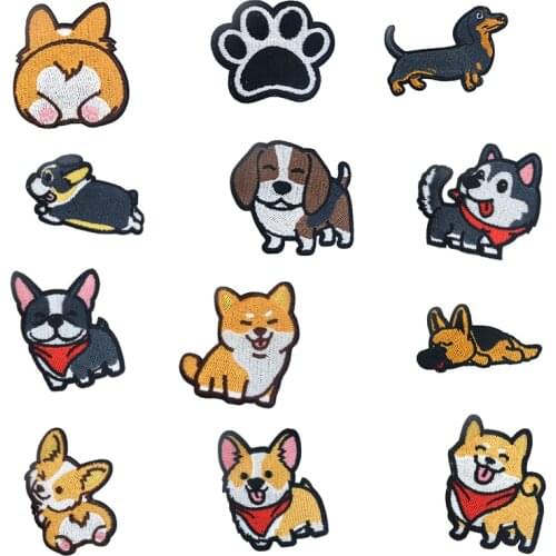 1 Piece Cartoon Cute Dog Embroidered Cloth Sticker Phone / Clothing Decoration Patch Sticker Sewing Accessories