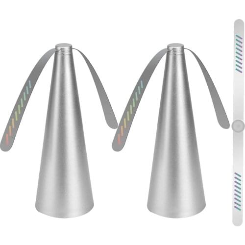 2PCS Fly Repellent Insect Repeller Fan Keep Flies And Bugs Away From Your Food Enjoy Kitchen Outdoor Meal Mosquitoes Killer