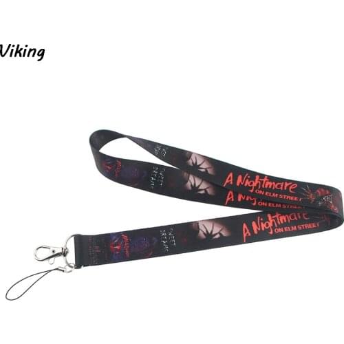 20pcs/lot G1445 Horror Lanyards For Keys ID Card Phone Neck Strap Keychains USB badge Holder Hang Rope Lanyard