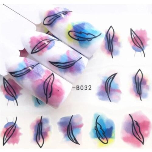 3/5 Pcs Skull Halloween Plant Nail Sticker Water Decals Women White Flower Cat Butterfly Transfer Nail Art Decoration m3b8vq