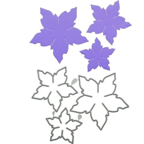 5-Petal Star Shape Flower Pattern Cutting Dies For Scrapbooking Metal Cutter For Clipart Diary Book DIY Decorating Punch Stencil