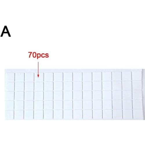70 pcs/set Anti Slip Gel Sticker Mini Acrylic Double-sided Grip Adhesive Reusable Round Square/ Sticky Multi-function Tape B4E9