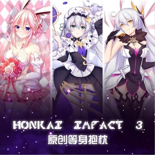 Anime Game Theresa Apocalypse Yae Sakura Honkai Impact 3 Dakimakura Hugging Body Pillow Case Otaku Pillow Cushion Cover Gift SM