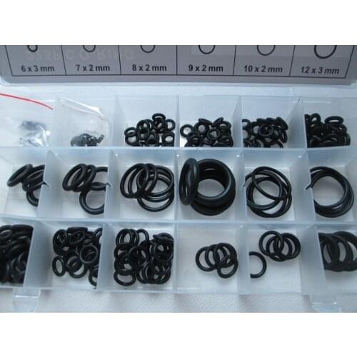 Fixmee 225pc O-Ring Rubber Assortment SAE Kit Tools Hydraulics Air Gas HVAC NEW