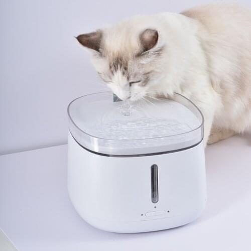 2L Pet Water Fountain Automatic Cat Water Fountain Dog Water Dispenser with 2 Replacement Filters for Cats, Dogs, Birds and Sm