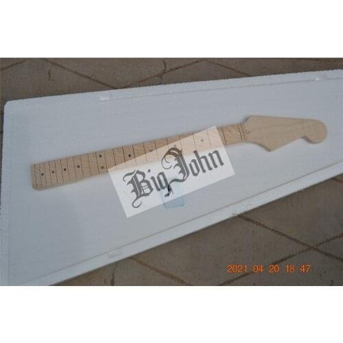Free shipping flamed maple neck without hole for electric guitar neck