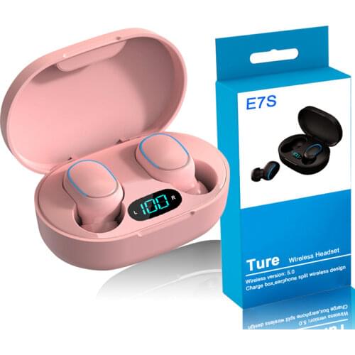 Wireless in-ear Bluetooth Earphone Digital Display Portable Headset HiFi 5.0 Earplugs Smart Sports Headset USB Charging Case