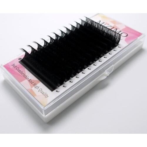 Mizimo Black Eyelashes 0.05/0.07/0.1 /0.15/0.18/0.20/0.25 C D 8-25mm Grafting Eyelash Personalized Eyelashes Lengthened