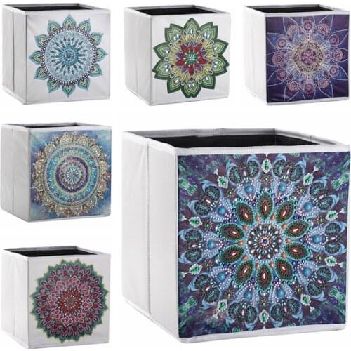 DIY Diamond Painting Storage Box Special Drill Cross Stitch Embroidery Diamond Art Storage Case Foldable for Bedroom Art Craft