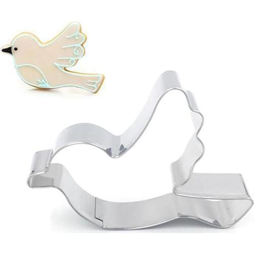 New Arrival Bird Shape Stainless Steel Cookies Cutter Chocolate Biscuits Mold Tool Wholesale Baking Accessories Bakeware 2021