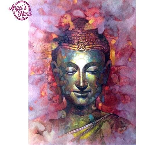 5D Full Diy square Diamond Painting Mosaic Handmade Colored Buddha Cross Stitch Diamond Diamond Embroidery Christmas gift Decor
