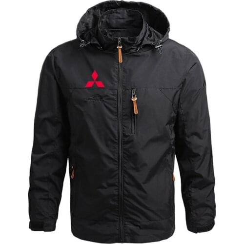 Mitsubishi Motors 2021 Spring and Autumn Hooded Style Custom Print Classic Warm Sweatshirts Zipper Cardigan Jacket Hoodie Coats