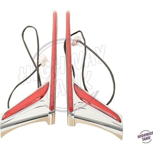 Red LED Motorcycle Rear Light Vertical Strip Brake Motor Tail Light Signal case for Honda GL1800 F6B 2012 2013 2014 2015 2016