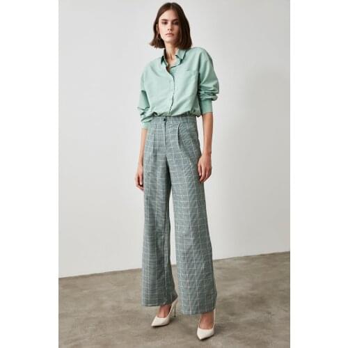 TRENDYOLMİLLA Mint Boyfriend Shirt