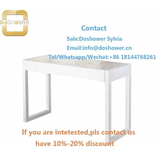 Manicure table and pedicure chair set with nail tech table for portable nail table