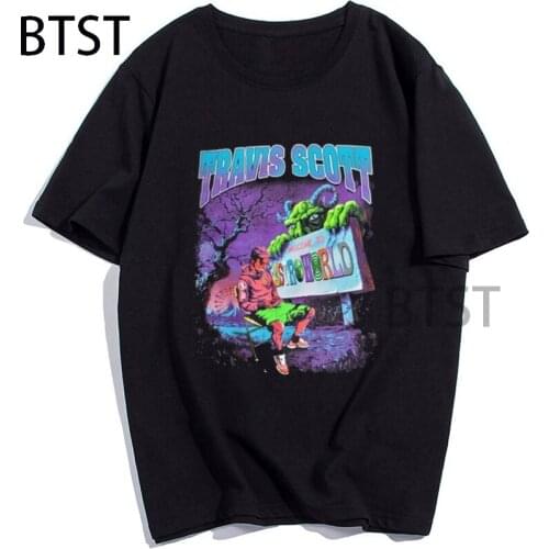 New Travis Scott ASTROWORLD T shirt Vintage 90s Rap T-Shirt Hip Hop Men Fashion Streetwear Cool Loose TShirt Harajuku tops