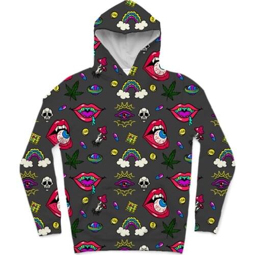 REAL American SIZE Trippy Rainbow 420 Fun high quality 3D Sublimation Printing Hoody Hoodie Plus size 5xl 6xl