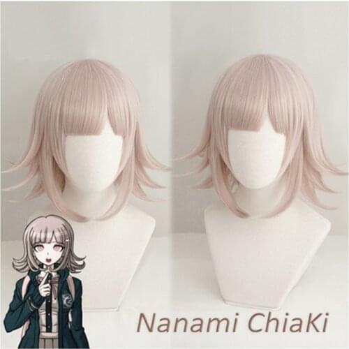 NANAMI CHIAKI Wig Super Danganronpa Cosplay Wig Anime Cosplay Hair Synthetic Heat Resistant Women Hair