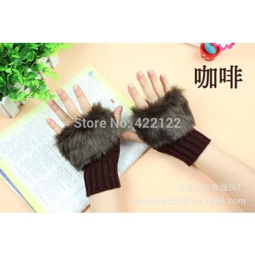 Gift,Fashion high quality autumn winter outdoor warm women touch knited gloves half / full finger mitten 5pair=10pcsGW47
