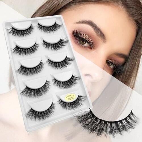 Wholesale 10/20/50/100 Boxes 3D Mink Lashes Natural Eyelashes Dramatic False Eyelashes Faux Cils Makeup Fake Eyelash Extension