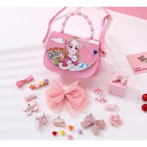 21 Pcs/Box Children Cute Colors Cartoon Flower Crown Elastic Hair Bands Baby Girls Lovely Rubber Bands Kids Hair Accessories