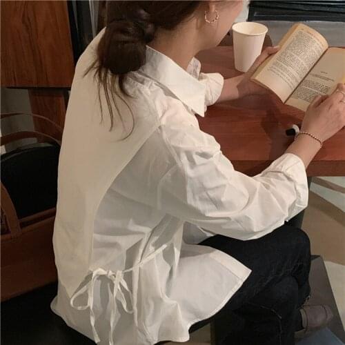 S-XL New oversize Women Blouses spring Tops femme Casual Women shirt long sleeve Cotton Girls Blouse New Blusas autumn