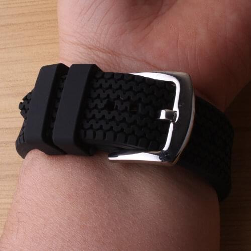 Watch strap 22mm Universal Watch Band Silicone Rubber Link Bracelet Wrist Strap Light Soft For gear s3 RELEASE Pins spring bar