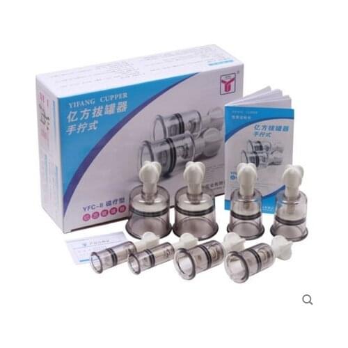 Vacuum Cupping.Twist Cupping Magnet Massage.Vacuum Therapy Anti-cellulite Set magnetic Acupunture Set. 8 Suction cup cans