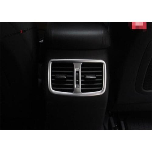 Yimaautotrims Rear Seat Air Conditioning AC Outlet Vent Cover Trim Fit For Hyundai Tucson 2016 2017 2018 ABS Interior Mouldings
