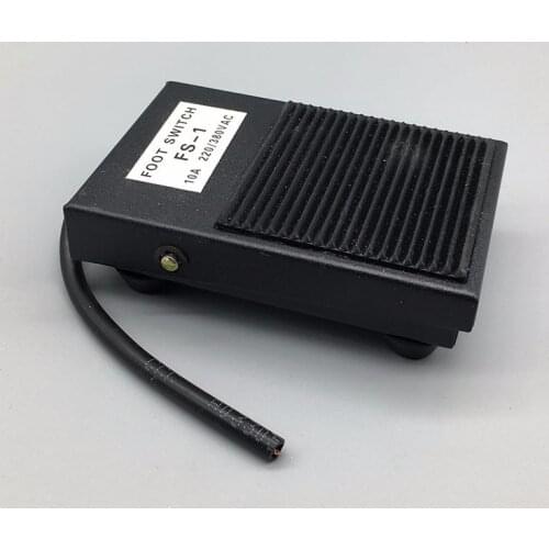 1pcs FS-1 Foot switch controller TFS- SPDT 1 foot switch pedal switch with self reset line 10CM