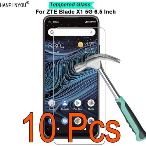 10 Pcs/Lots For ZTE Blade X1 5G 6.5" 9H Hardness 2.5D Ultra-thin Toughened Tempered Glass Film Screen Protector Guard