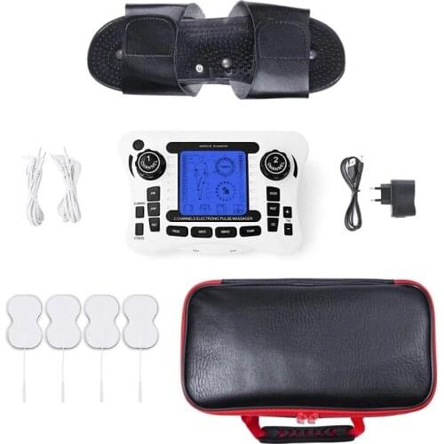 Home Health Care Tool Electric Massage Therapy Body Pain Relief Relax Stiff Muscle Stimulator with Foot Massager Slippers