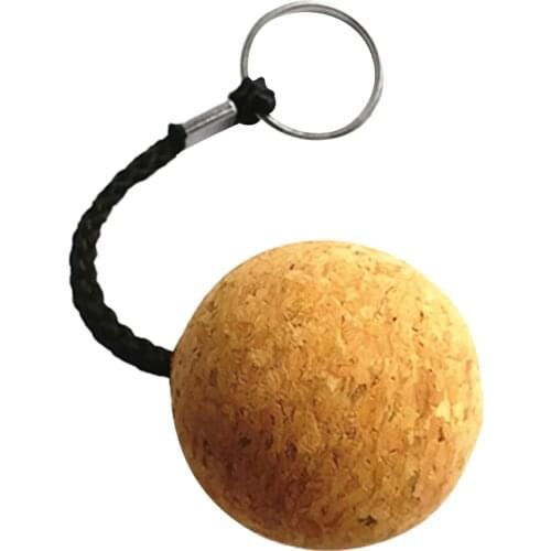 2' Floating Cork Keyring Water Buoyant Key Ring Marine Sailing Boating Float Strong rope Attached To Keyring