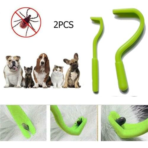 2pcs Pet Tick Twister Remover Hook Picker Flea Scratching Hook Pet Cat Dog Grooming Supplies Tick Removal Tick Tool Pet Comb