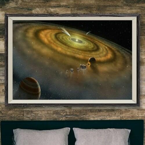 215 The Solar System Space Universe 185 Wall Silk Cloth Poster Art Decoration Gift
