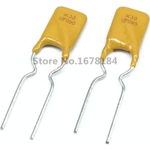 100pcs/LOT PPTC Resettable Fuses 30V 0.9A 900MA RUEF090 PPTC (Polymeric PTC) PolySwitch