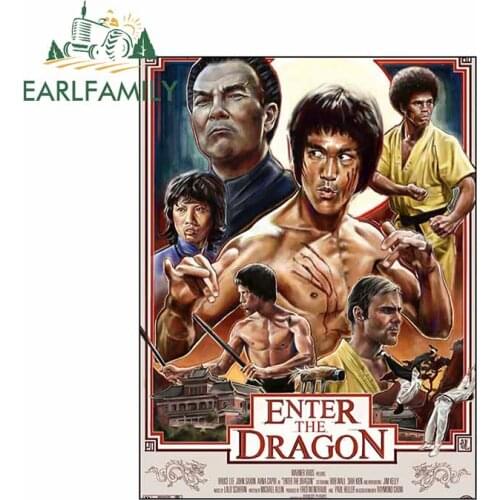 EARLFAMILY 13cm x 12.9cm For Enter The Dragon Windows Decal Car Styling Stickers Bumper Waterproof Vinyl Material Decoration