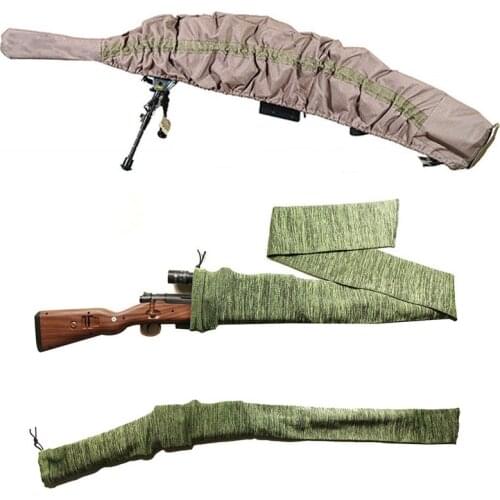 Tactical Elasticity Rifle Knit Gun Sock Polyester Silicone Treated Rifle Protector Cover Case Storage Sleeve Airsoft Accessories