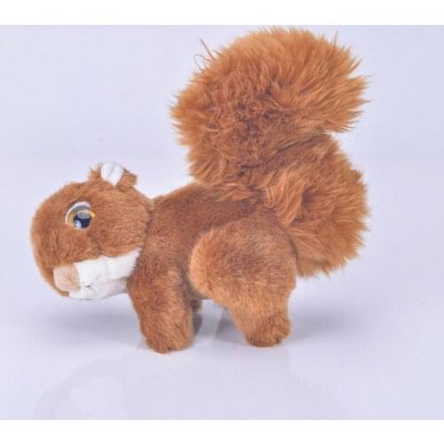 Cute squirrel doll simulation animal Children plush toy squirrel baby Christmas birthday stuffed toy gift