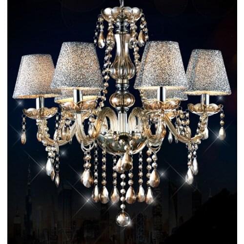 Multiple Chandelier K9 crystal lamp for living room European crystal candle led crystal lamp crystal lights chandelier za