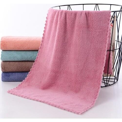 Adult Face Towel Solid Color Soft Thick Female Male Students Washcloth Household Towel