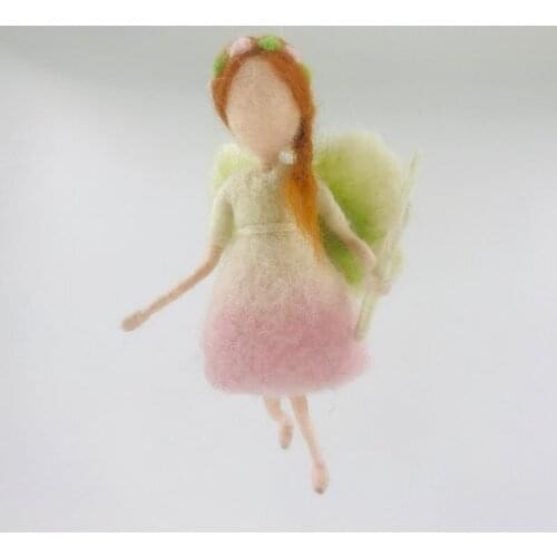 Fairy Needle Felting Kit for Beginners 15cm Height Elf handmade Wool Felting Kit Craft Kits Felting Gift Video Instruction