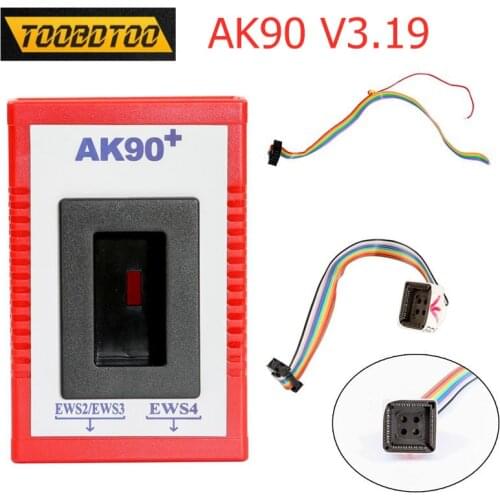 AK90 For BMW OBD2 Car Key Programmer V3.19 AK90 For BMW CAS/EWS AK 90 Chip data to read specific seat key matching tool For BMW