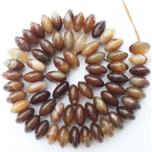 2-12mm Multi-Size Coffe stripe Ag Rondelle beads 14inch per strand , For DIY Jewelry Making, pendant,necklace