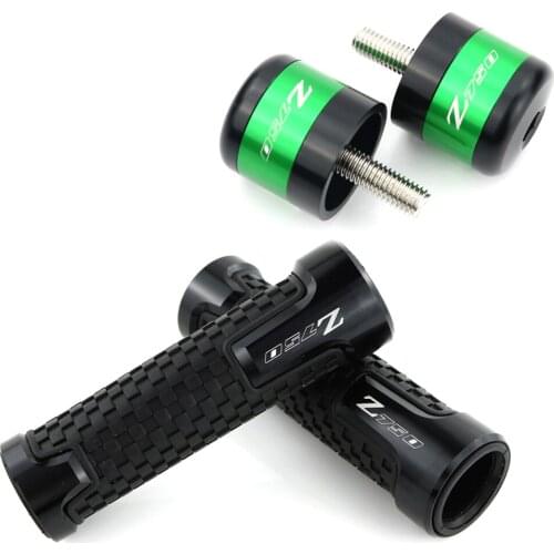 Motorcycle Handlebar Grips Handle Bar End Plugs Cap Covers Fit For Kawasaki Z750 2004-2013