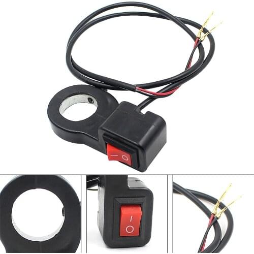 Universal Waterproof Motorcycle Handlebar Switch ON-OFF Button LED Headlight Scooter Switch Suitable for Motorcycles