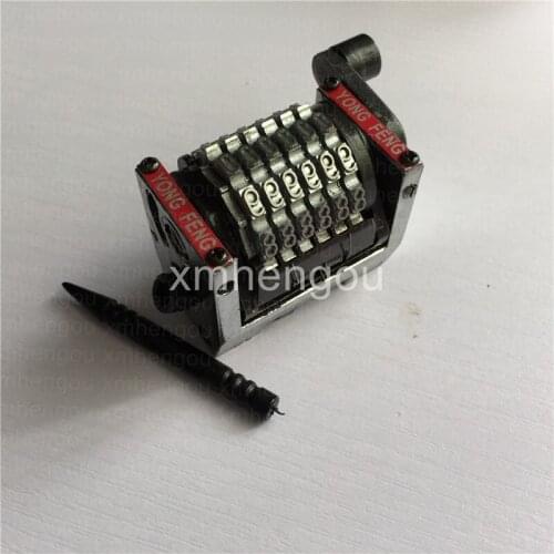 High Quality 6 Digits Numbering Machine, Jump Mode 109876...Backward