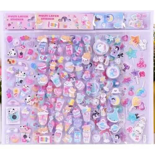 1pcs/1lot kawaii Stationery Sticker Lollipop balloon bunny panda junk journal Decorative Scrapbooking DIY Craft Sticker