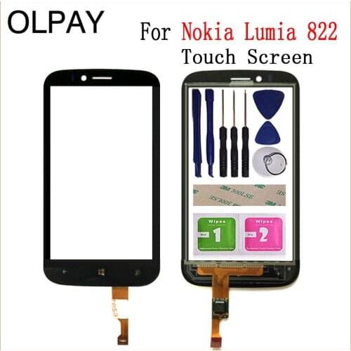 4.3" inch Mobile Phone Touch Screen Digitizer For Nokia Lumia 822 N822 Touch Glass Sensor Replacement Parts
