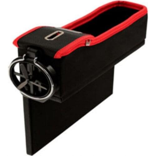Car-styling Accessories Car Auto Seat Seam Storage Box Stowing Tidying Box Drivers Side Slit Organizer Gap Cup Holder